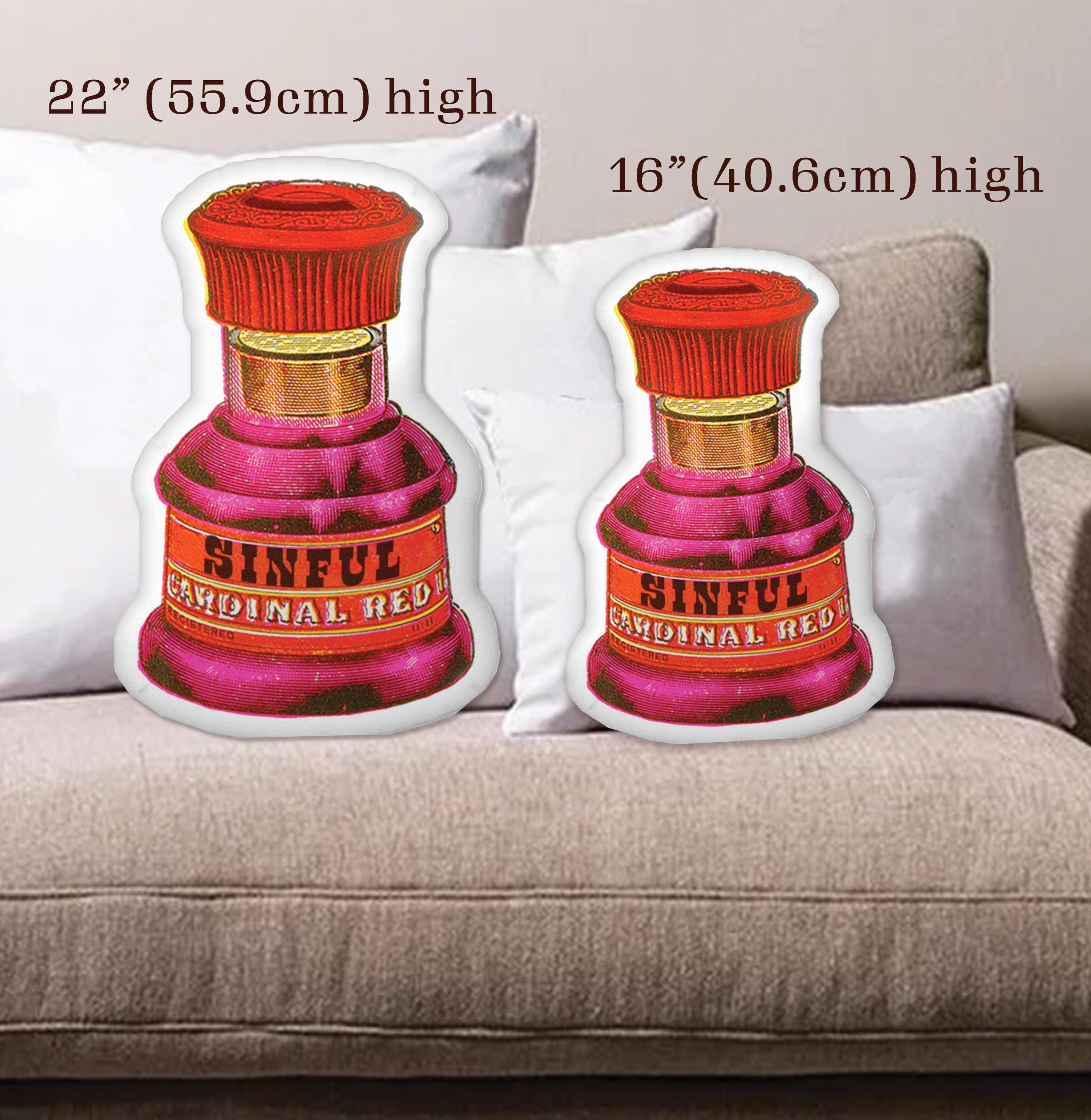 Perfume Bottle Throw Pillow