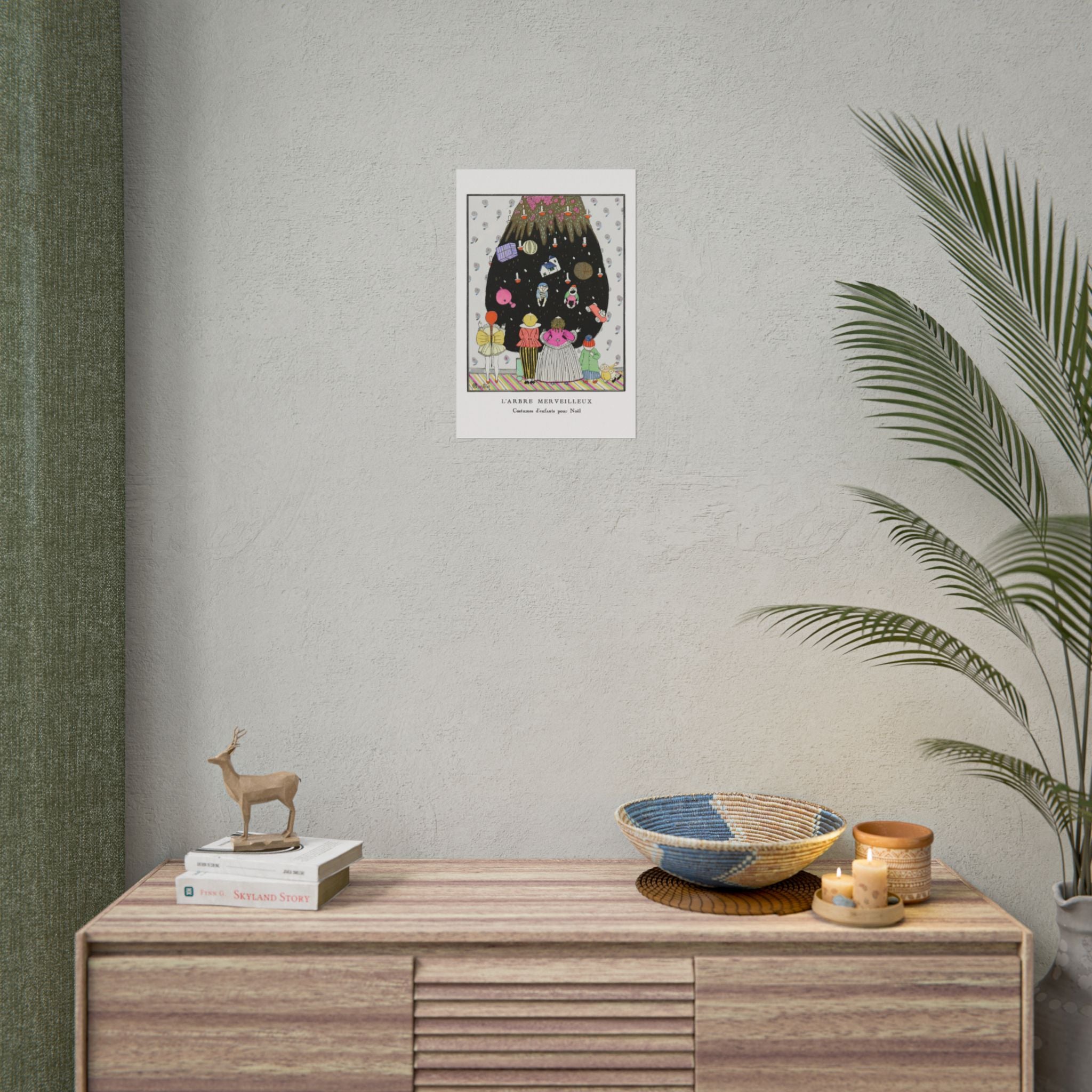 Vintage Christmas Wall Art - L'Arbre Merveilleux by Charles Martin