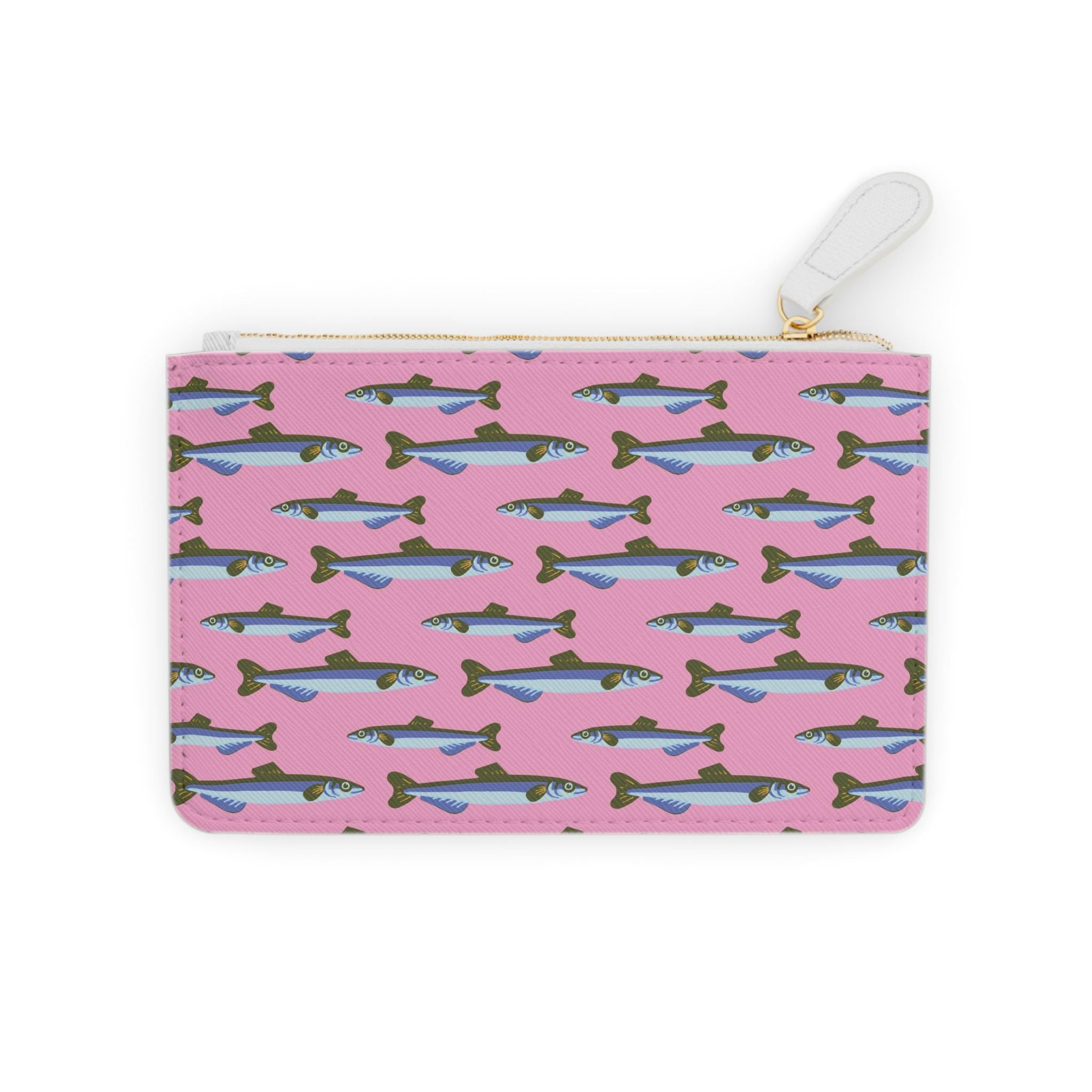 Sardine Print Zipper Pouch