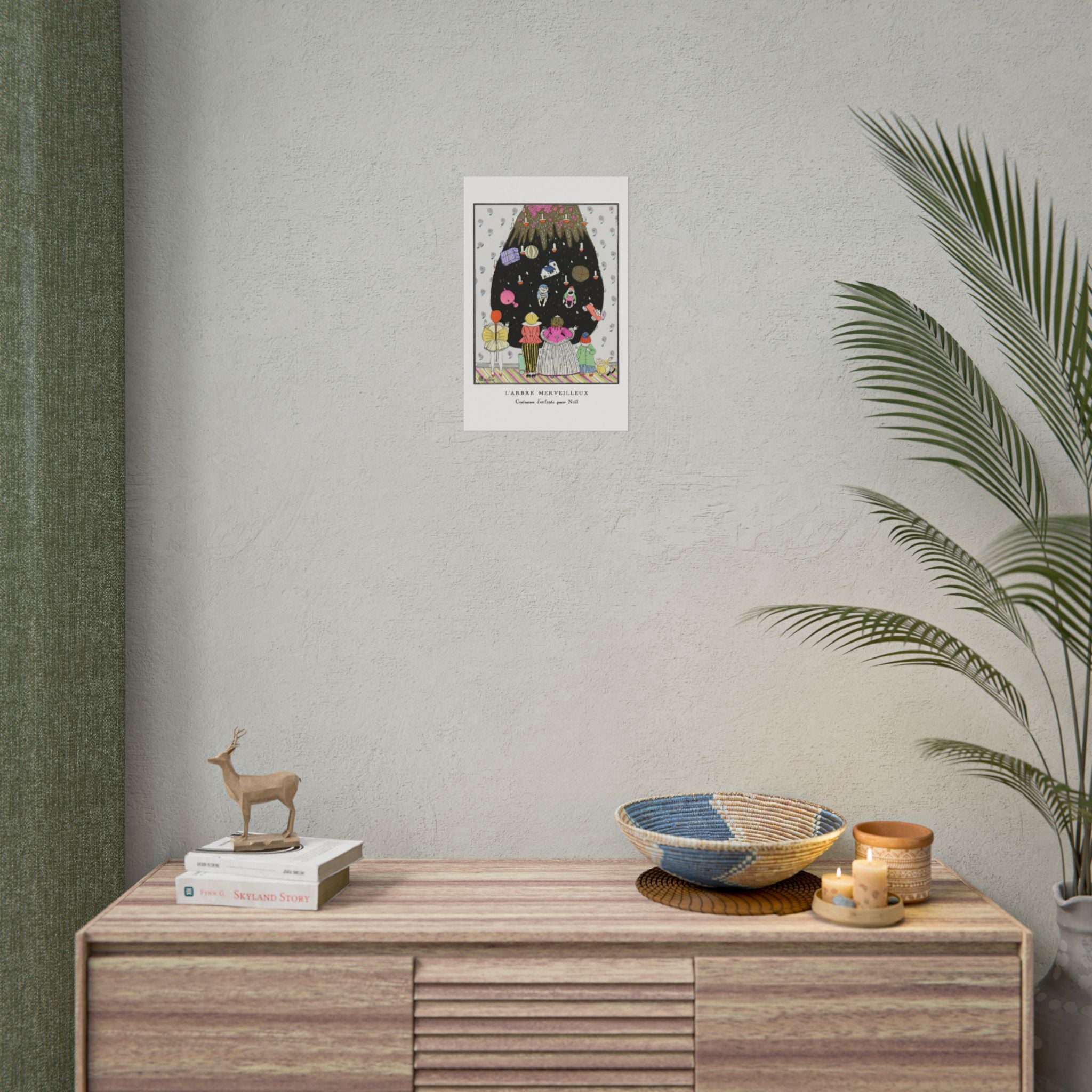 Vintage Christmas Wall Art - L'Arbre Merveilleux by Charles Martin