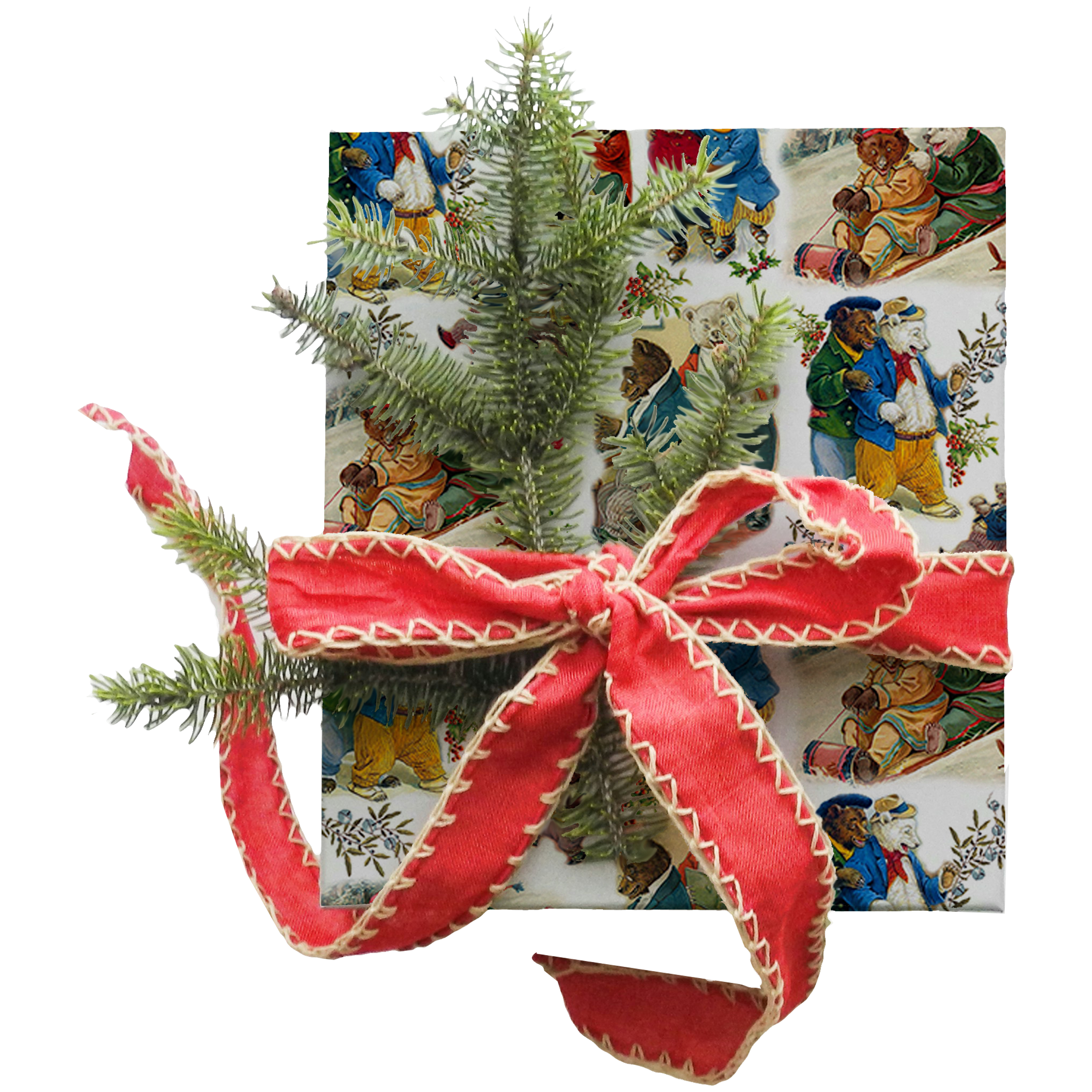 Beary Gay Holiday Gift Wrapping Paper