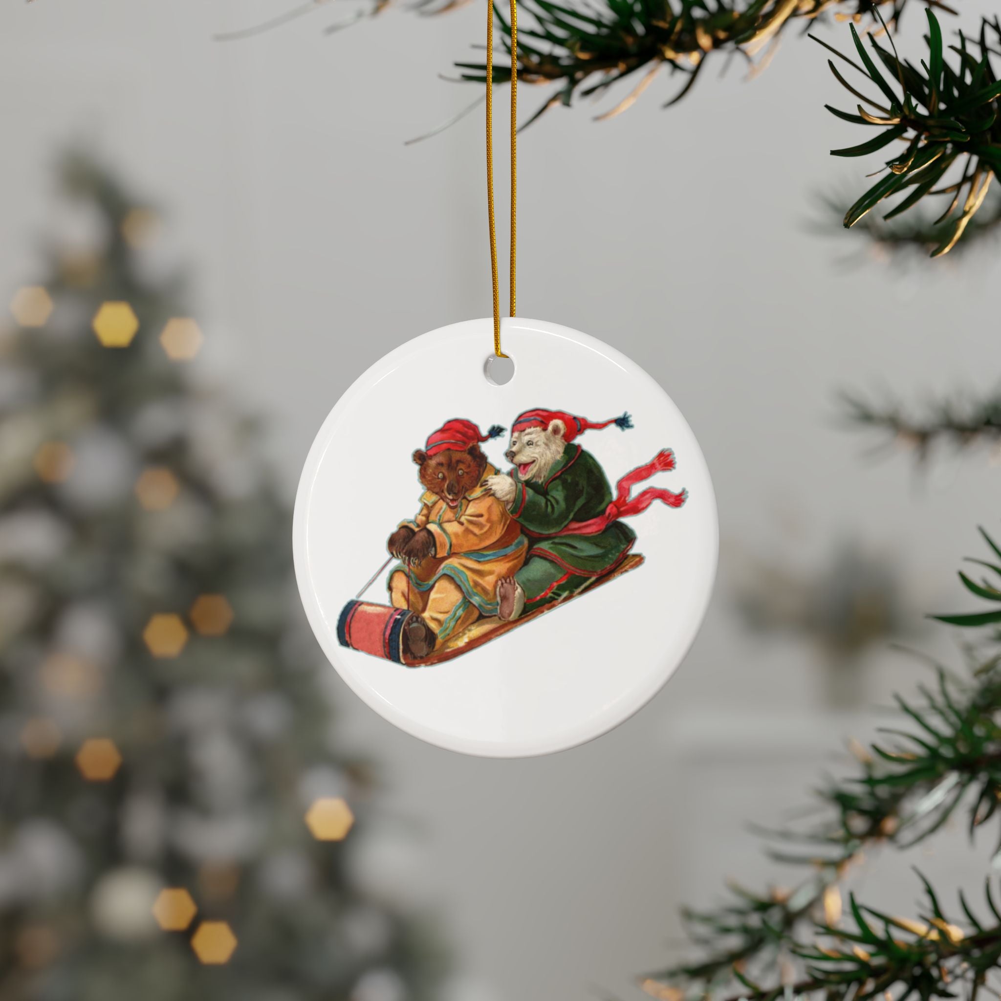Beary Gay Christmas Ornaments - Single or Set of 3 Yuletide Holiday Decor