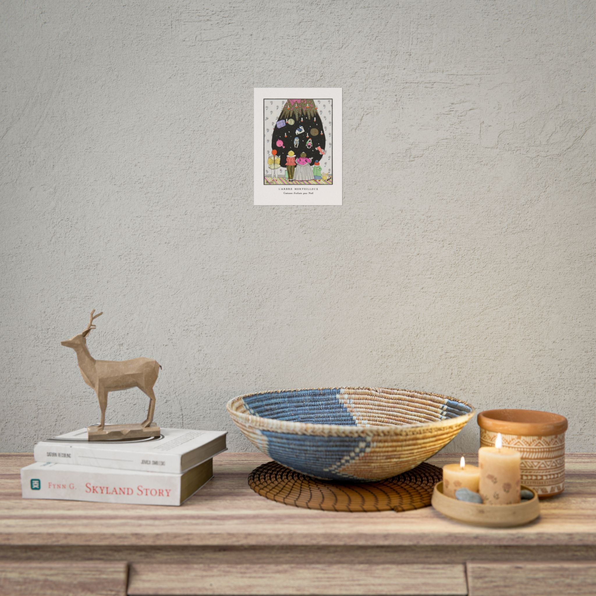 Vintage Christmas Wall Art - L'Arbre Merveilleux by Charles Martin