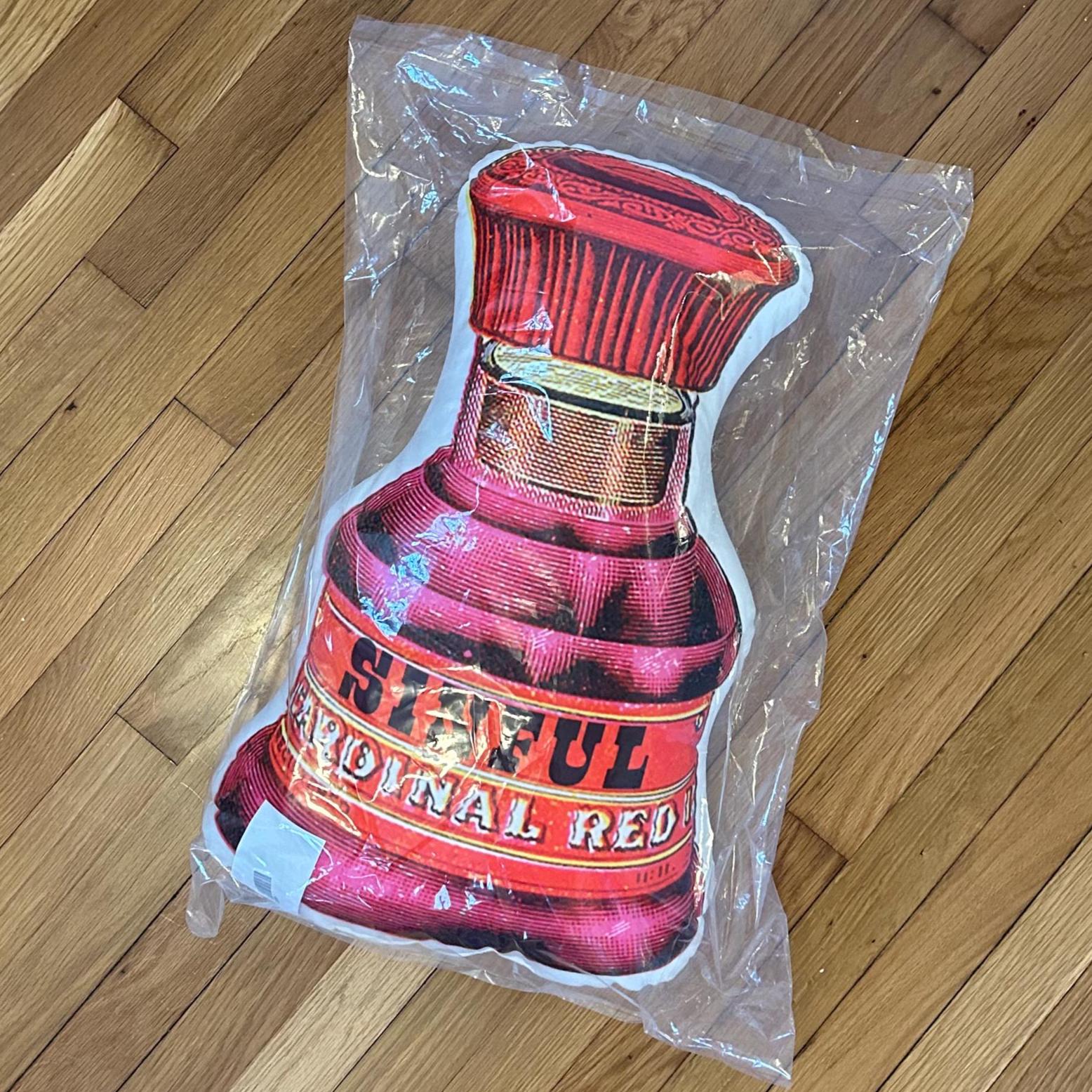 Perfume Bottle Throw Pillow