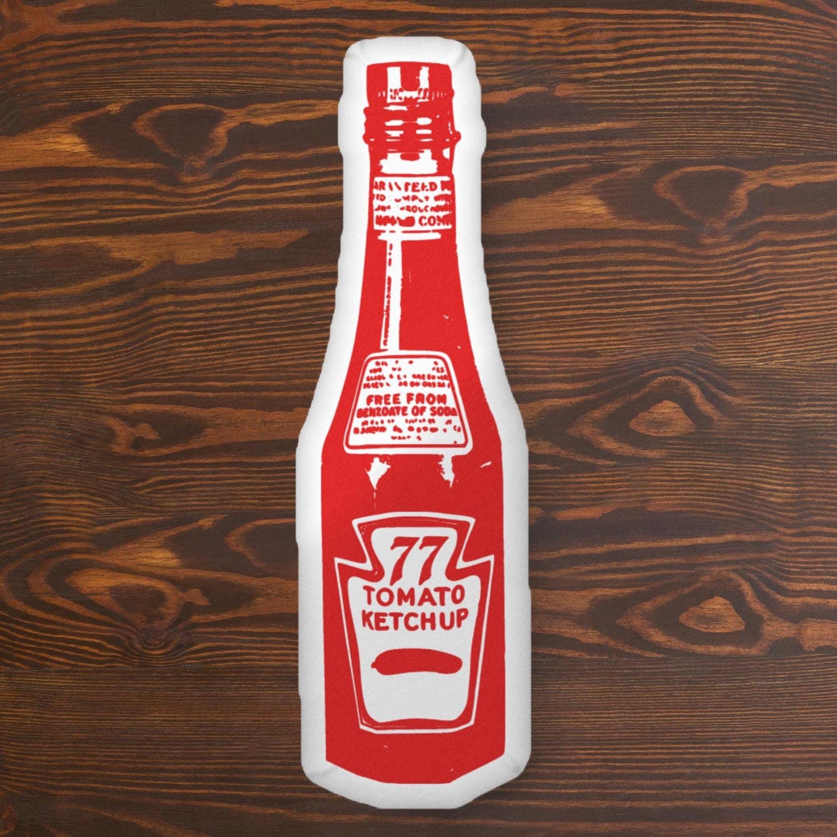 Ketchup Bottle Throw Pillow