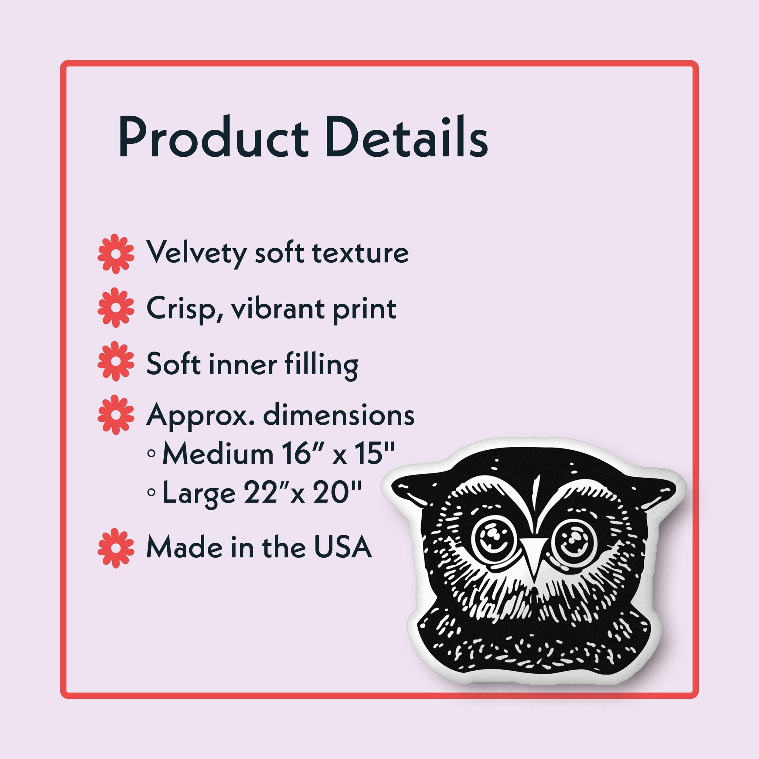 Great Horned Owl Halloween Throw Pillow