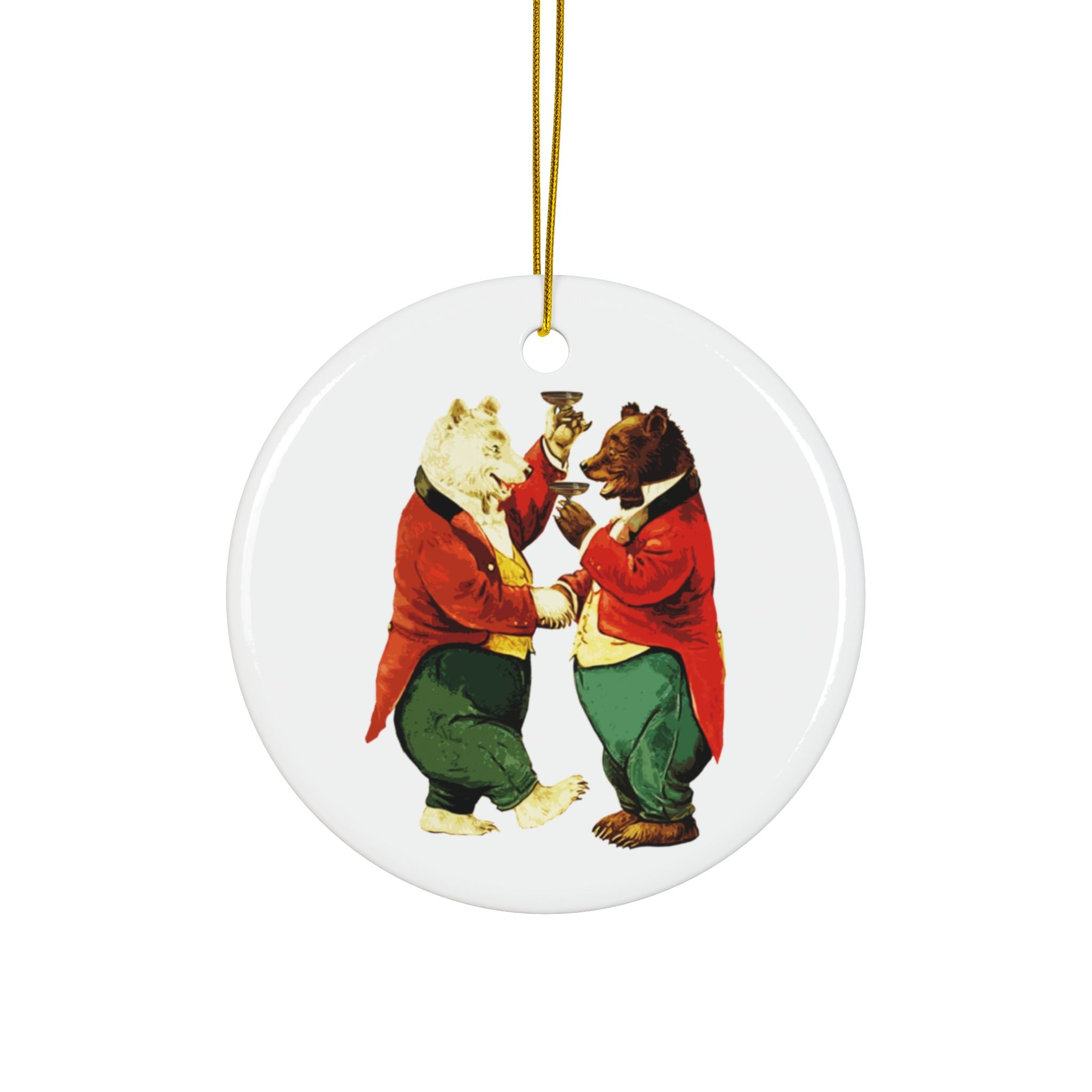 Beary Gay Christmas Ornaments - Single or Set of 3 Yuletide Holiday Decor
