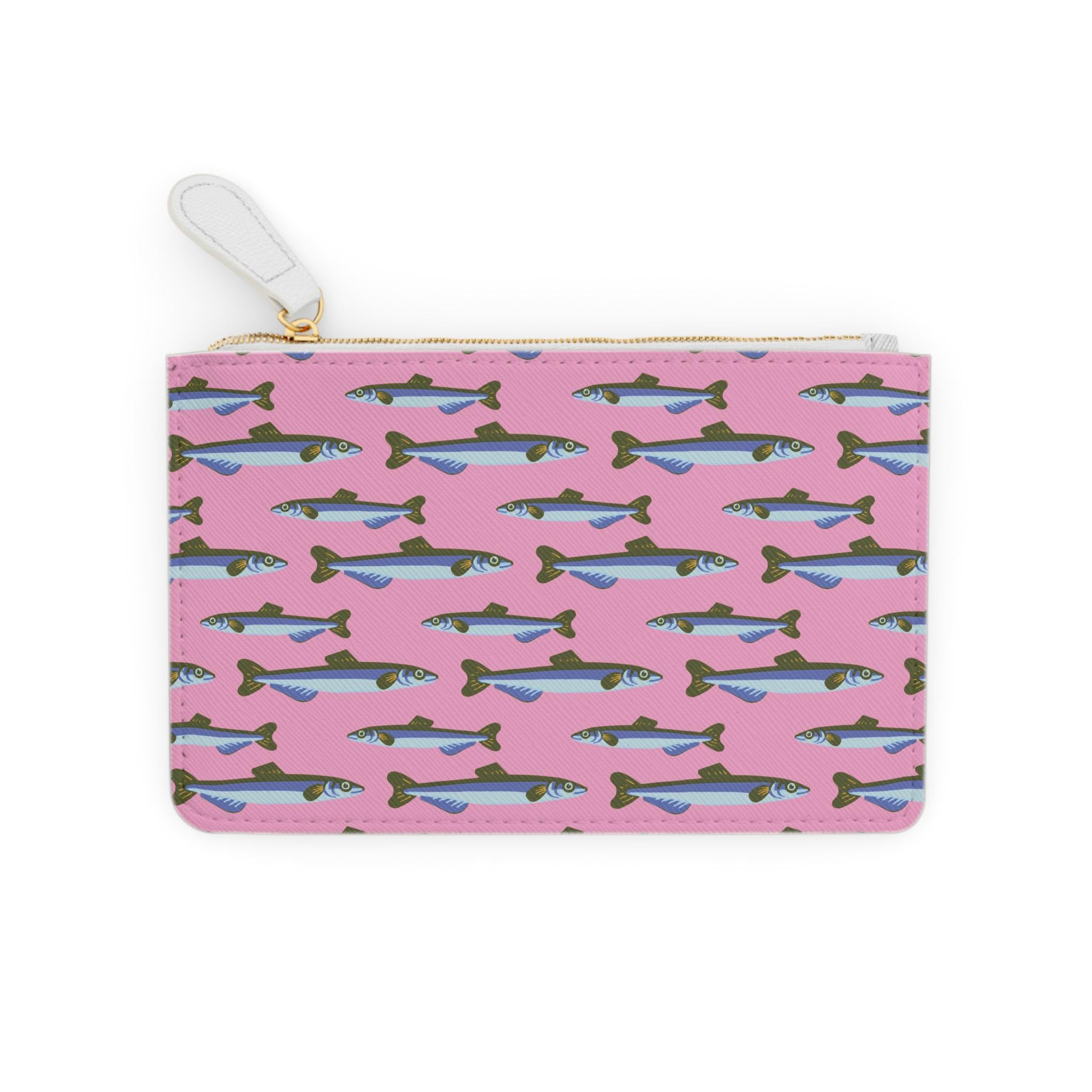 Sardine Print Zipper Pouch