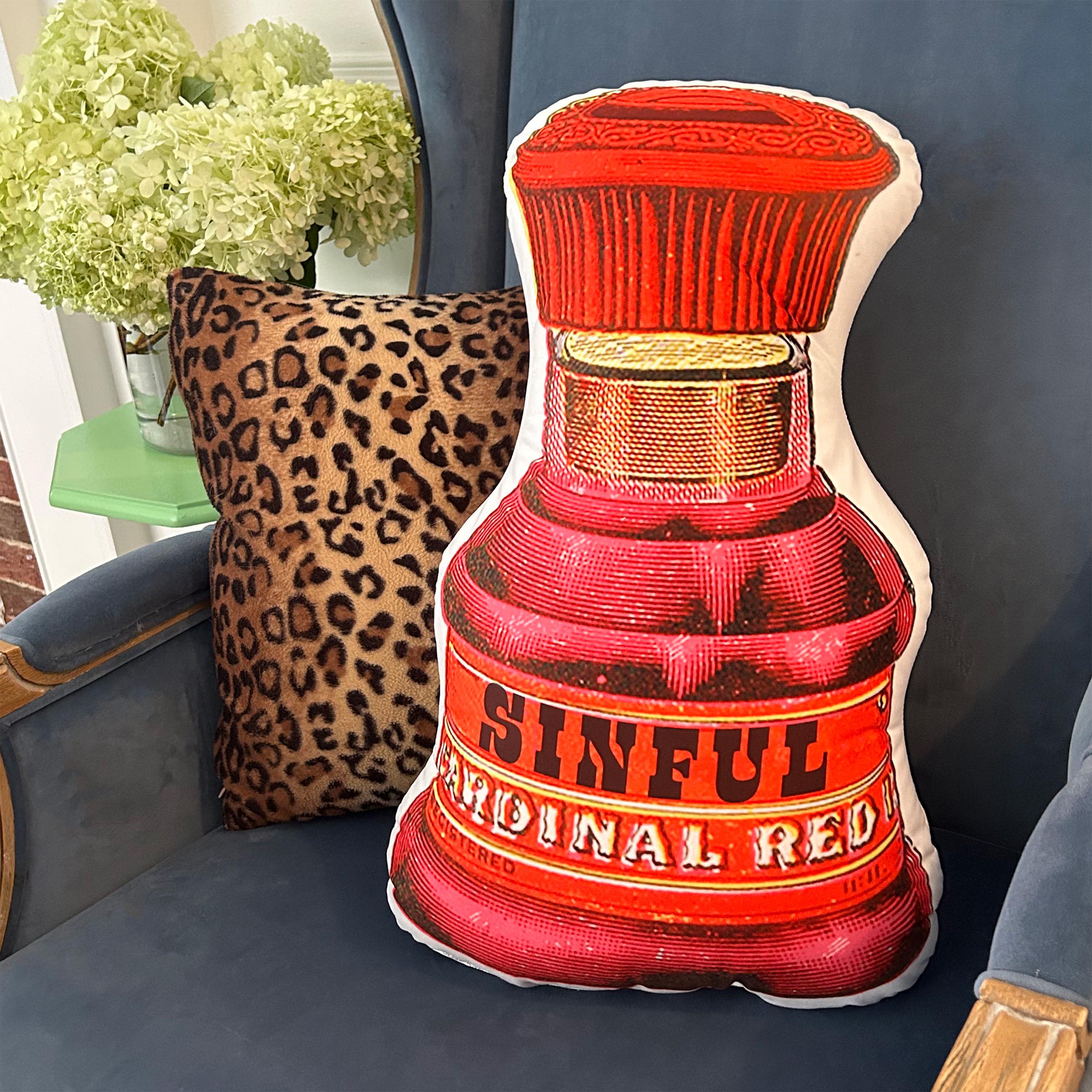 Perfume Bottle Throw Pillow