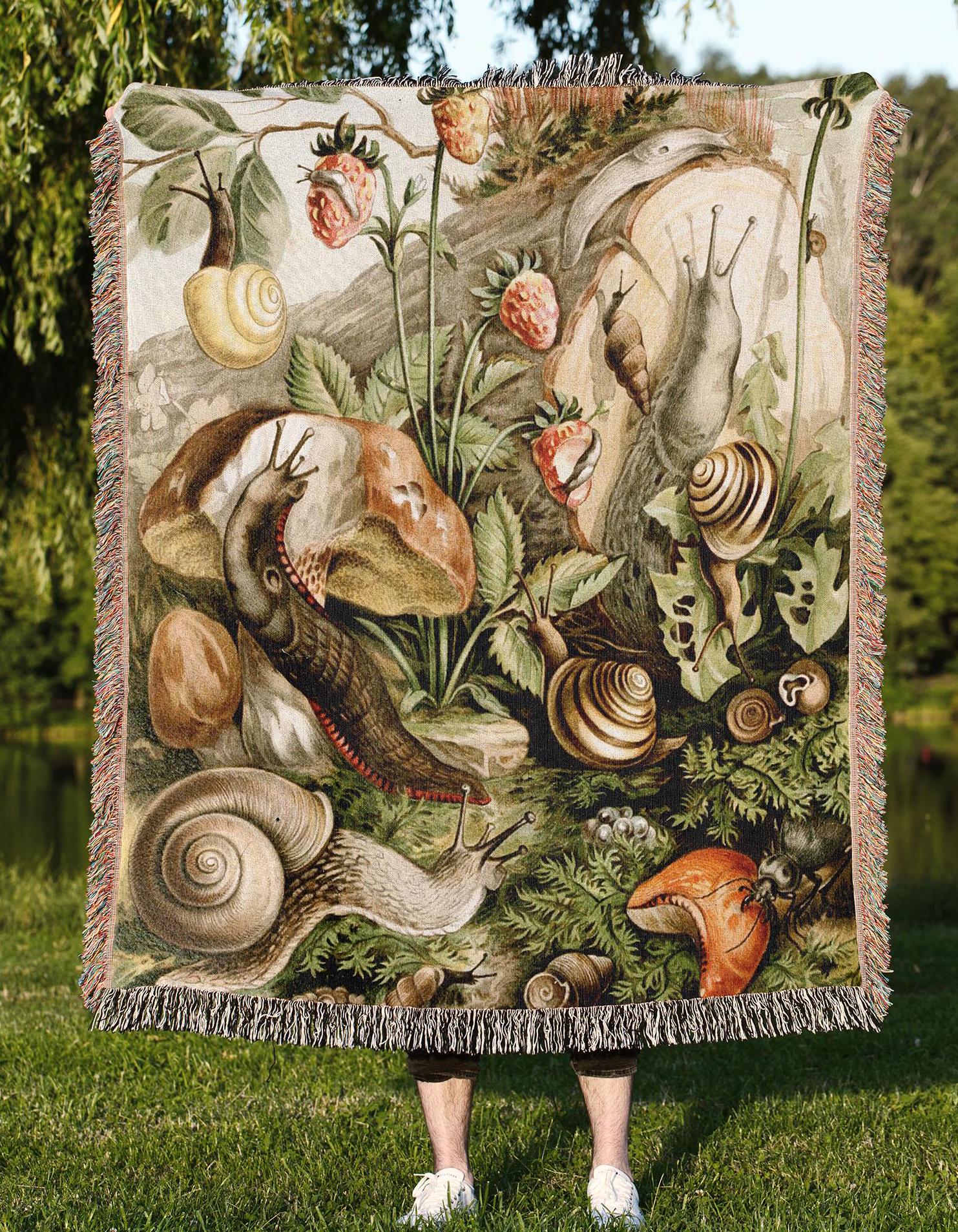 Snails and Strawberries Blanket