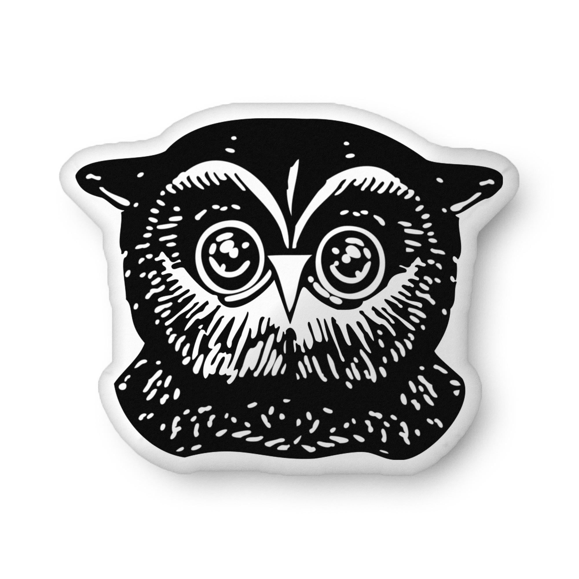 Great Horned Owl Halloween Throw Pillow