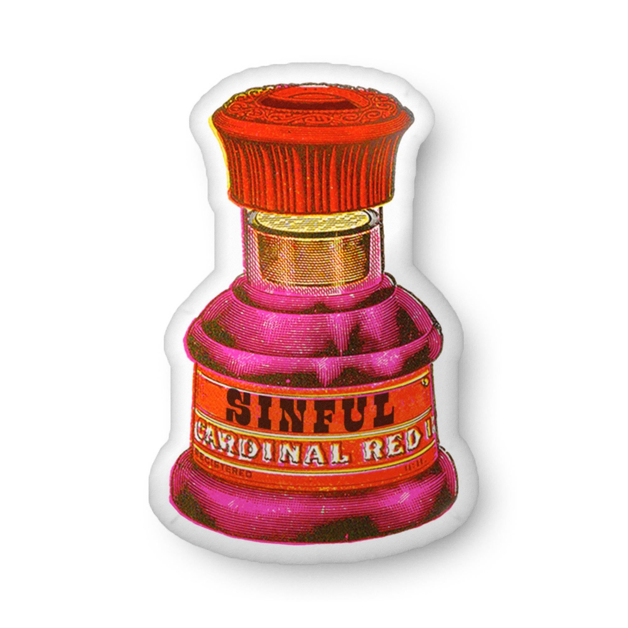 Perfume Bottle Throw Pillow