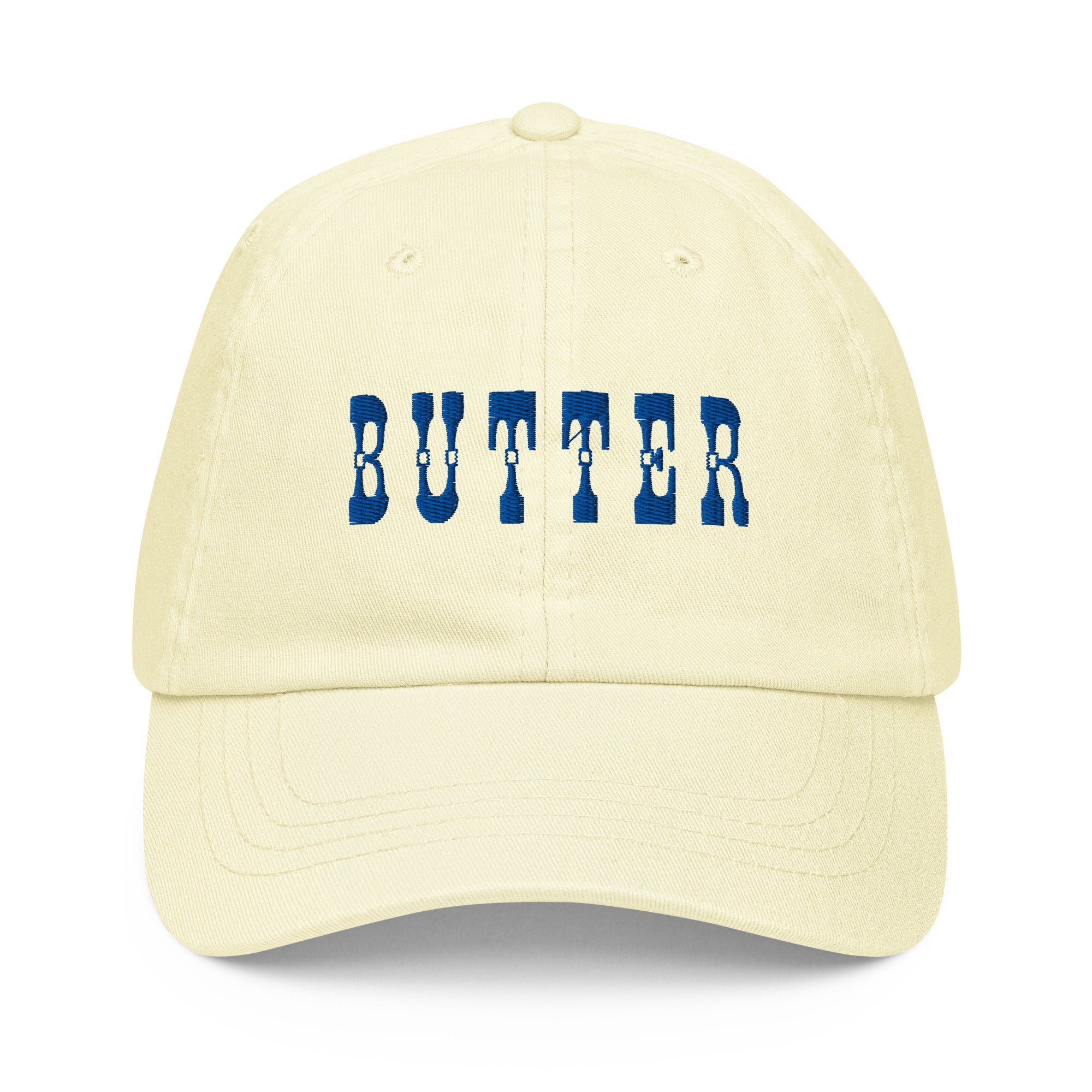 Embroidered Butter Baseball Hat